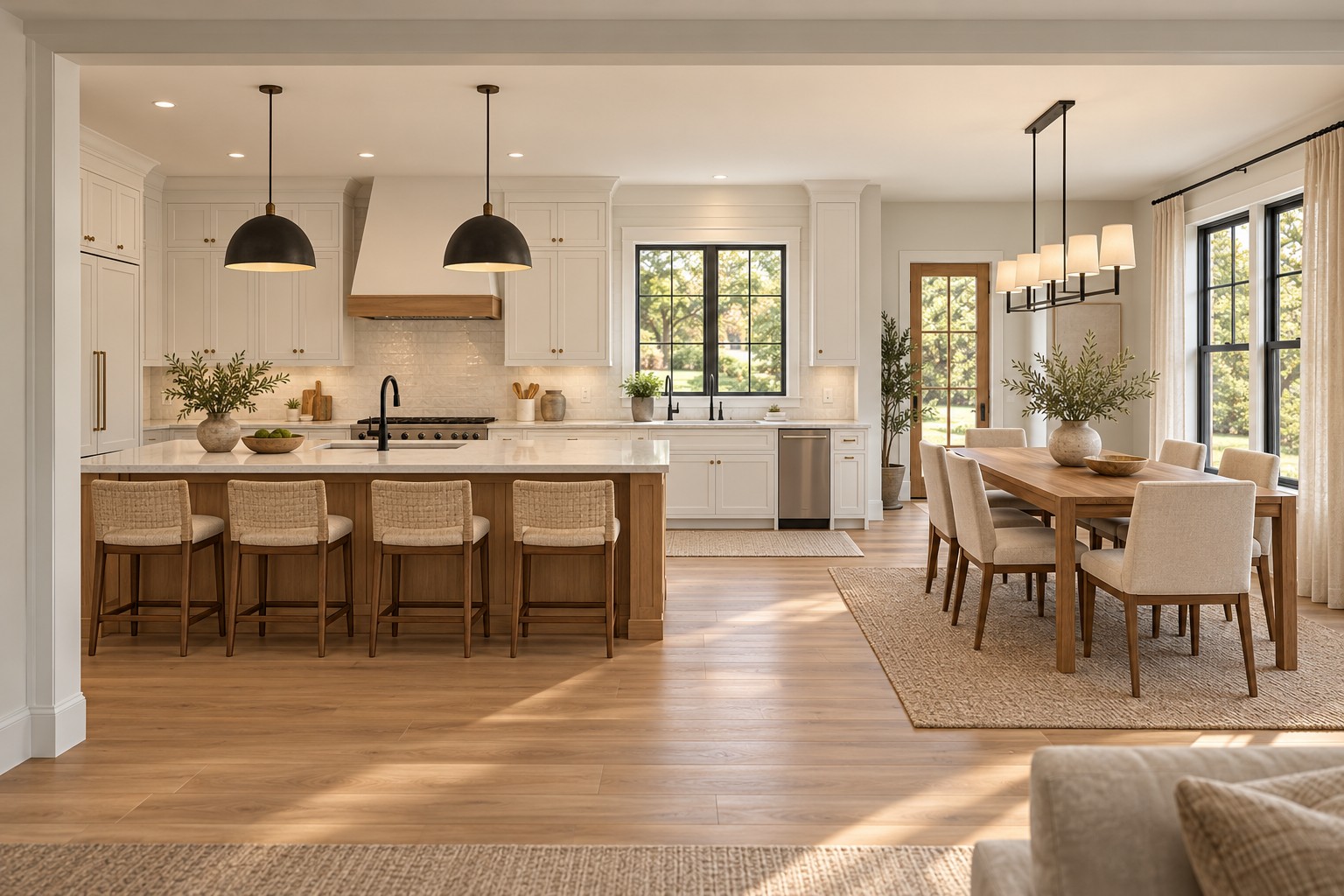 Concept rendering of the proposed kitchen and dining room at 925 Peyton Rd SW
